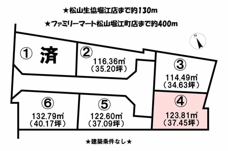 松山市堀江町  の区画図