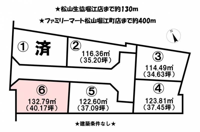 松山市堀江町  の区画図