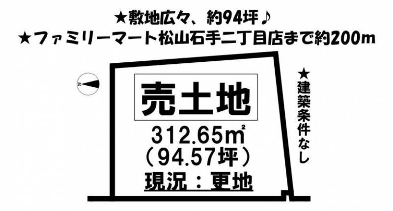 松山市石手  の区画図