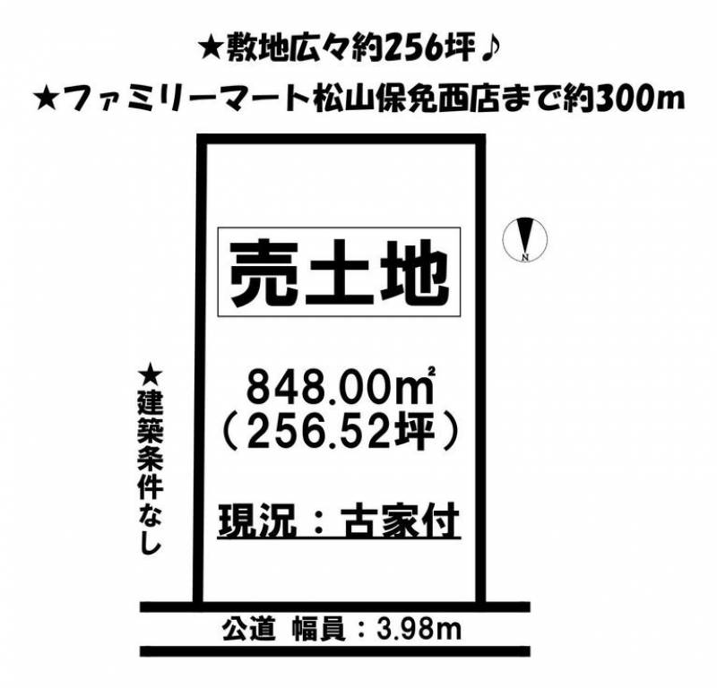 松山市保免西  の区画図