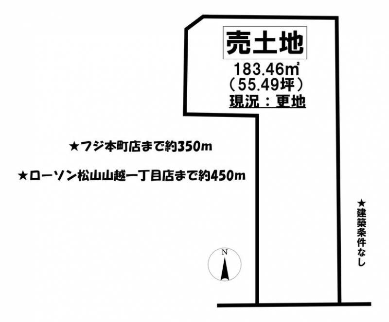 松山市木屋町  の区画図