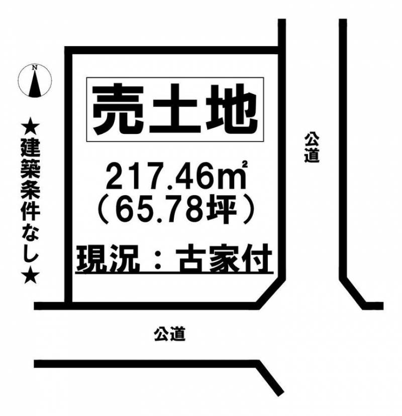 松山市余戸中  の区画図