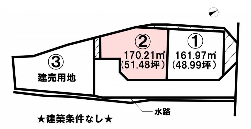 伊予郡砥部町原町 SUMiTAS Vita砥部町原町2号地の区画図