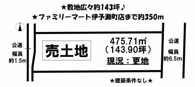 伊予市灘町  の区画図