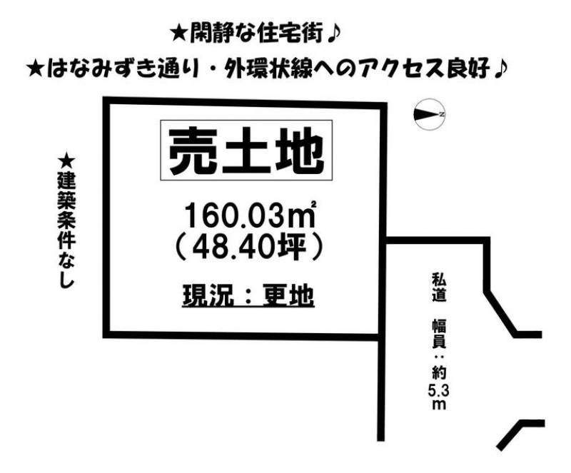 松山市古川南  の区画図