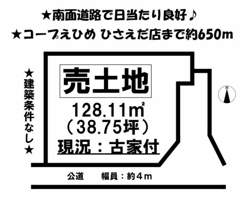 松山市西長戸町  の区画図