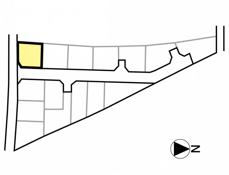 松山市谷町 グリーンタウン谷町Ⅱ1号地の区画図