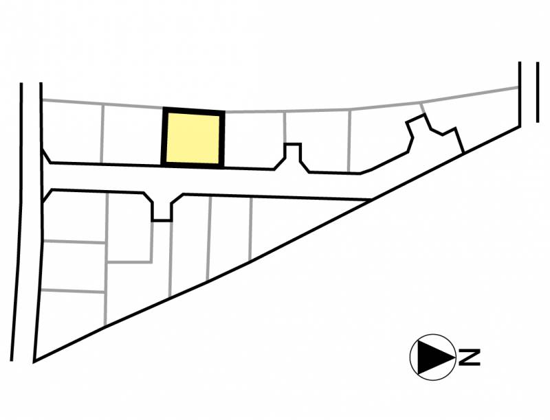 松山市谷町 グリーンタウン谷町Ⅱ3号地の区画図