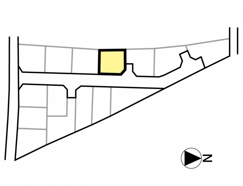 松山市谷町 グリーンタウン谷町Ⅱ4号地の区画図