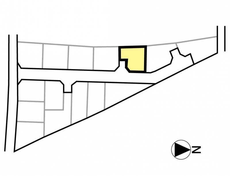 松山市谷町 グリーンタウン谷町Ⅱ5号地の区画図