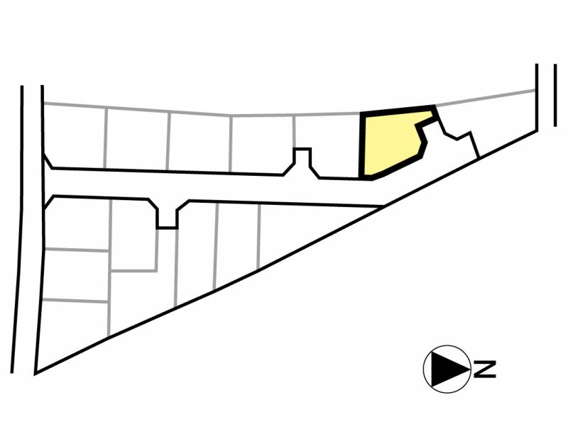 松山市谷町 グリーンタウン谷町Ⅱ6号地の区画図