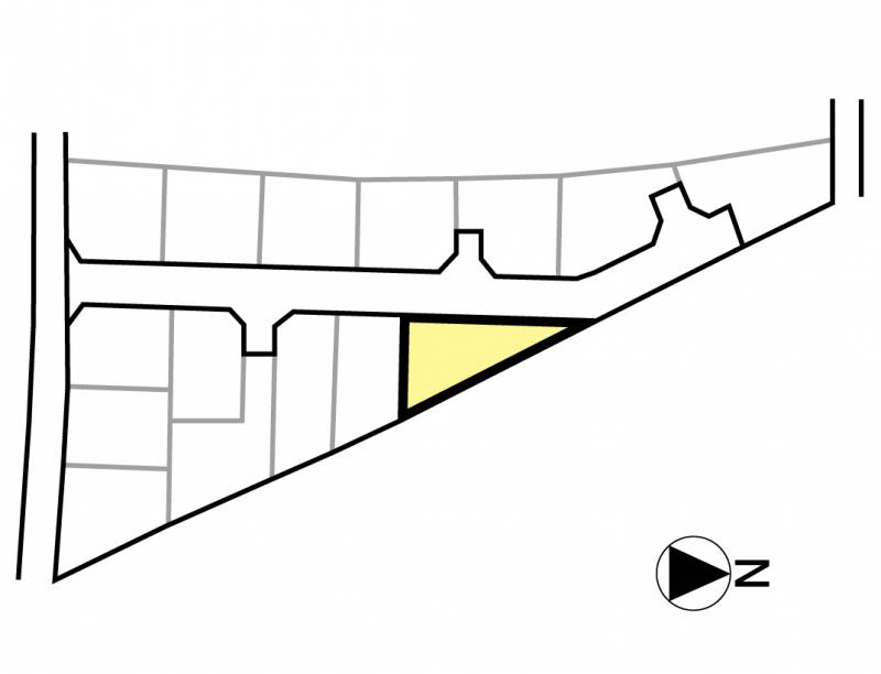 松山市谷町 グリーンタウン谷町Ⅱ8号地の区画図