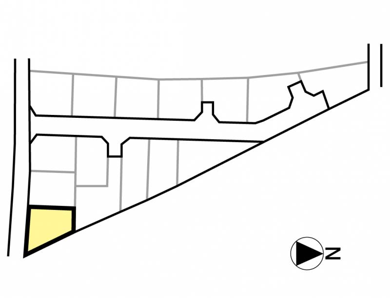 松山市谷町 グリーンタウン谷町Ⅱ12号地の区画図