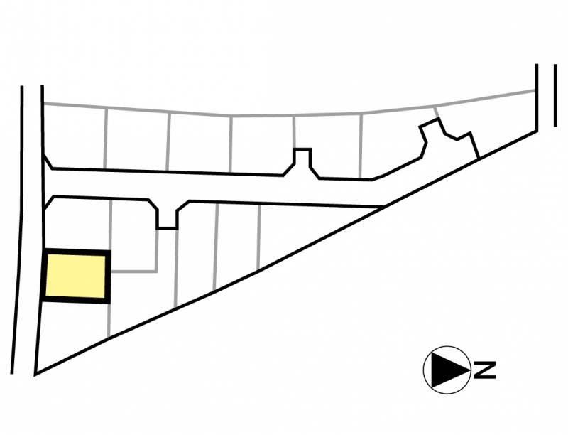 松山市谷町 グリーンタウン谷町Ⅱ13号地の区画図