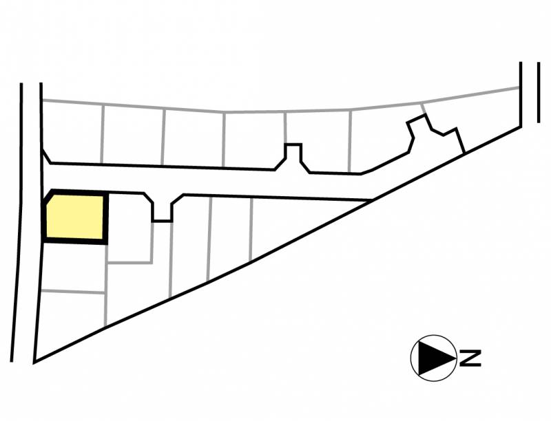 松山市谷町 グリーンタウン谷町Ⅱ14号地の区画図