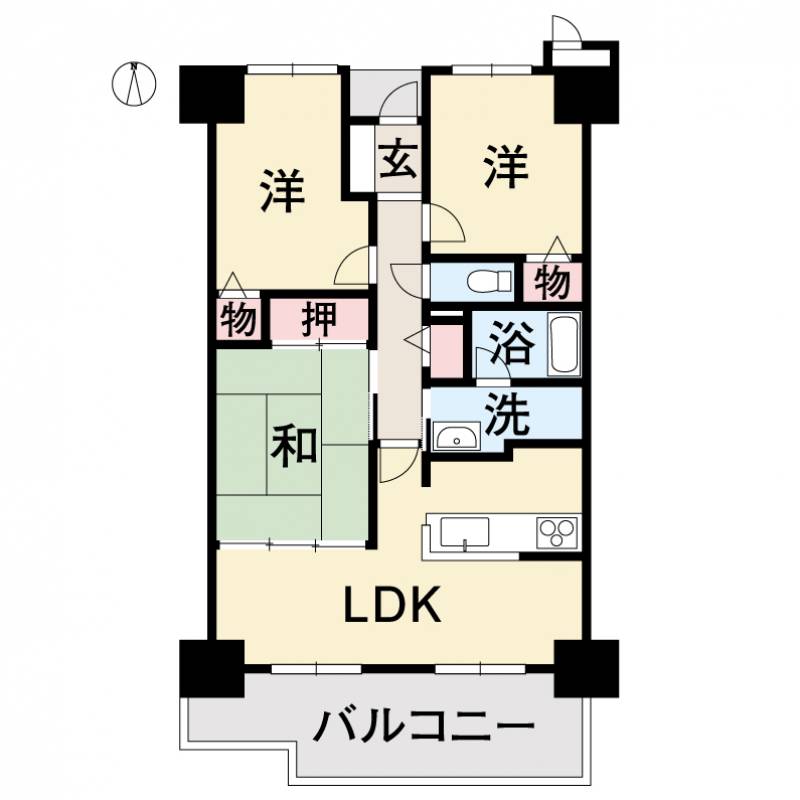 サーパス竹原 の間取り画像