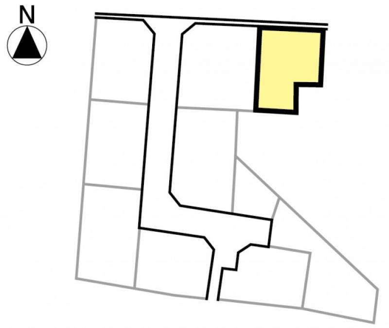 松山市南久米町 全10区画分譲地⑨号地の区画図