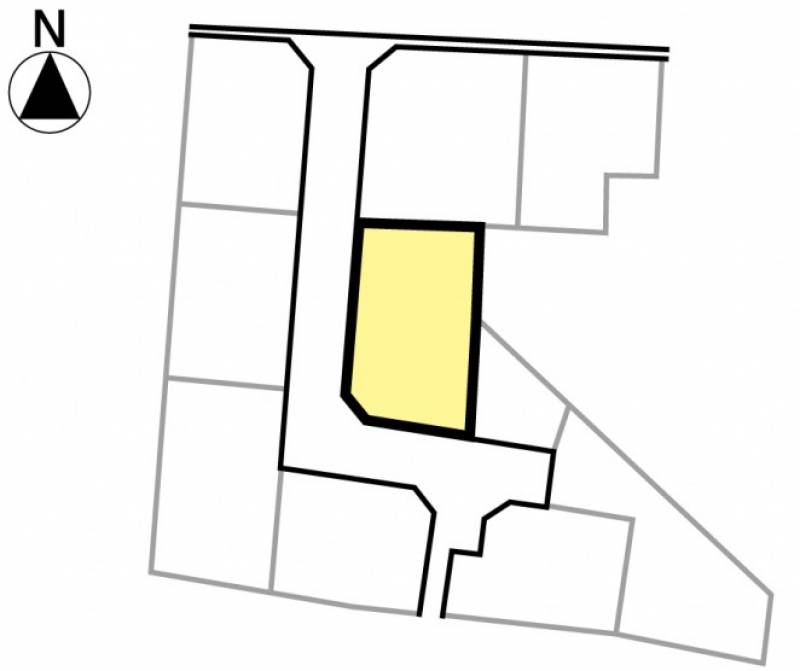松山市南久米町 全10区画分譲地⑦号地の区画図