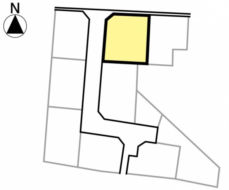 松山市南久米町 全10区画分譲地⑧号地の区画図