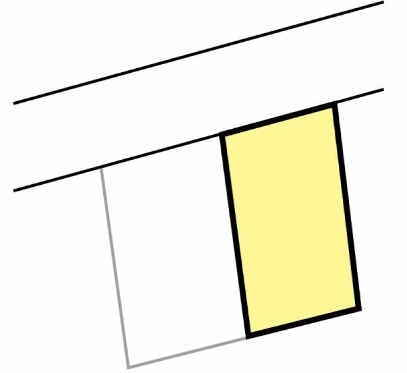 東温市田窪 田窪2区画分譲地B号地の区画図