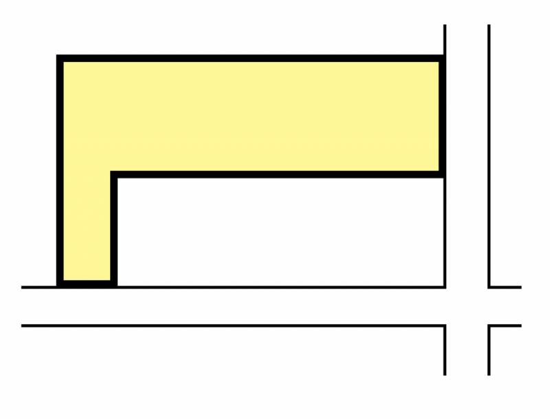 松山市木屋町 の区画図