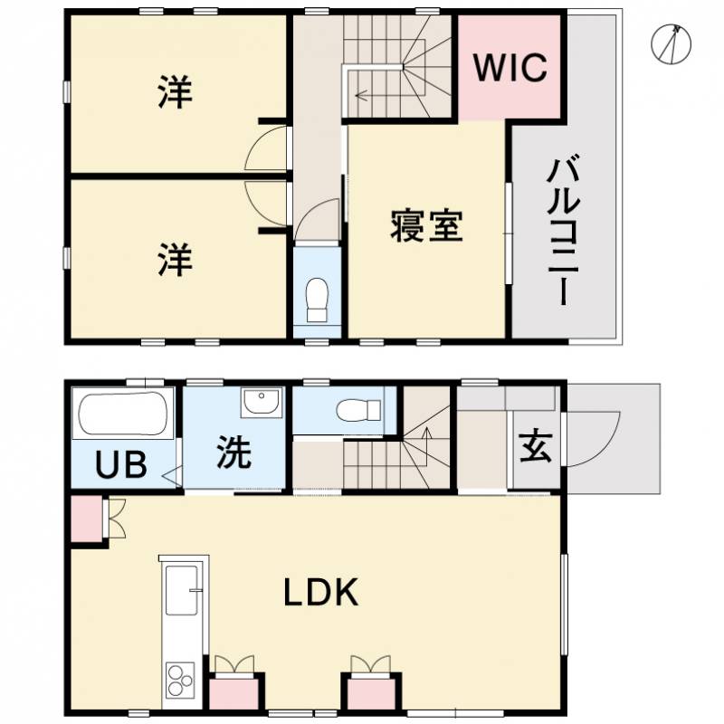 伊予郡砥部町岩谷口 一戸建 砥部町岩谷口 建売住宅①の間取り画像