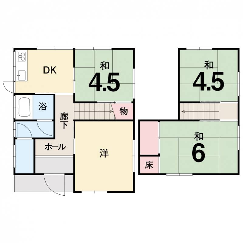 伊予郡砥部町高尾田 一戸建 高尾田中古戸建の間取り画像