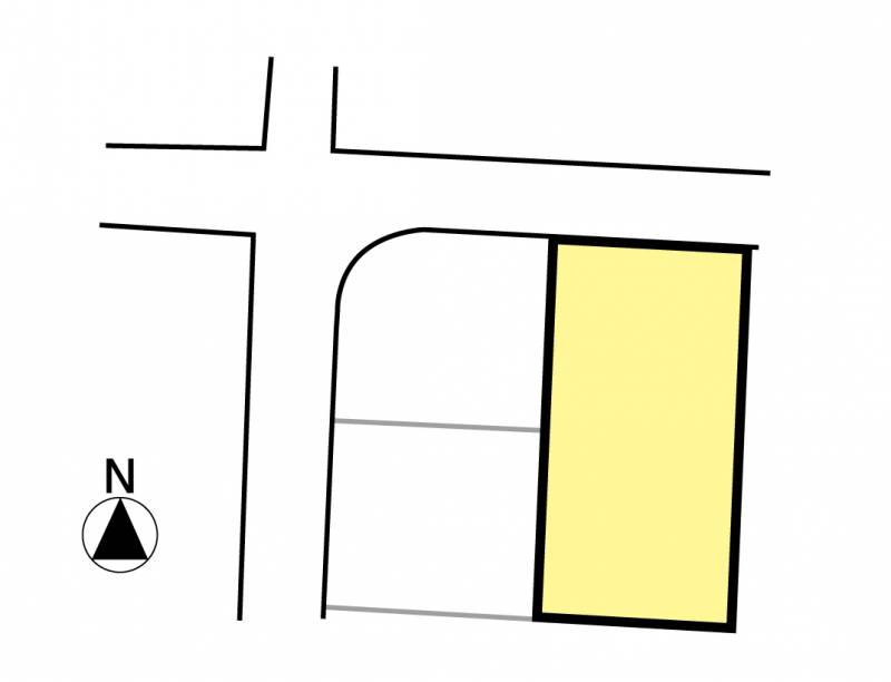 松山市和泉南 シンケンタウン和泉南①号地の区画図