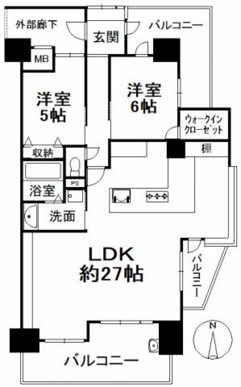 ロイヤルガーデンシティ高砂 の間取り画像