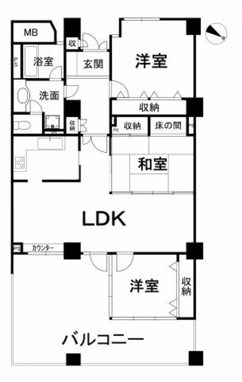 クリスタルコート道後 92 の間取り画像