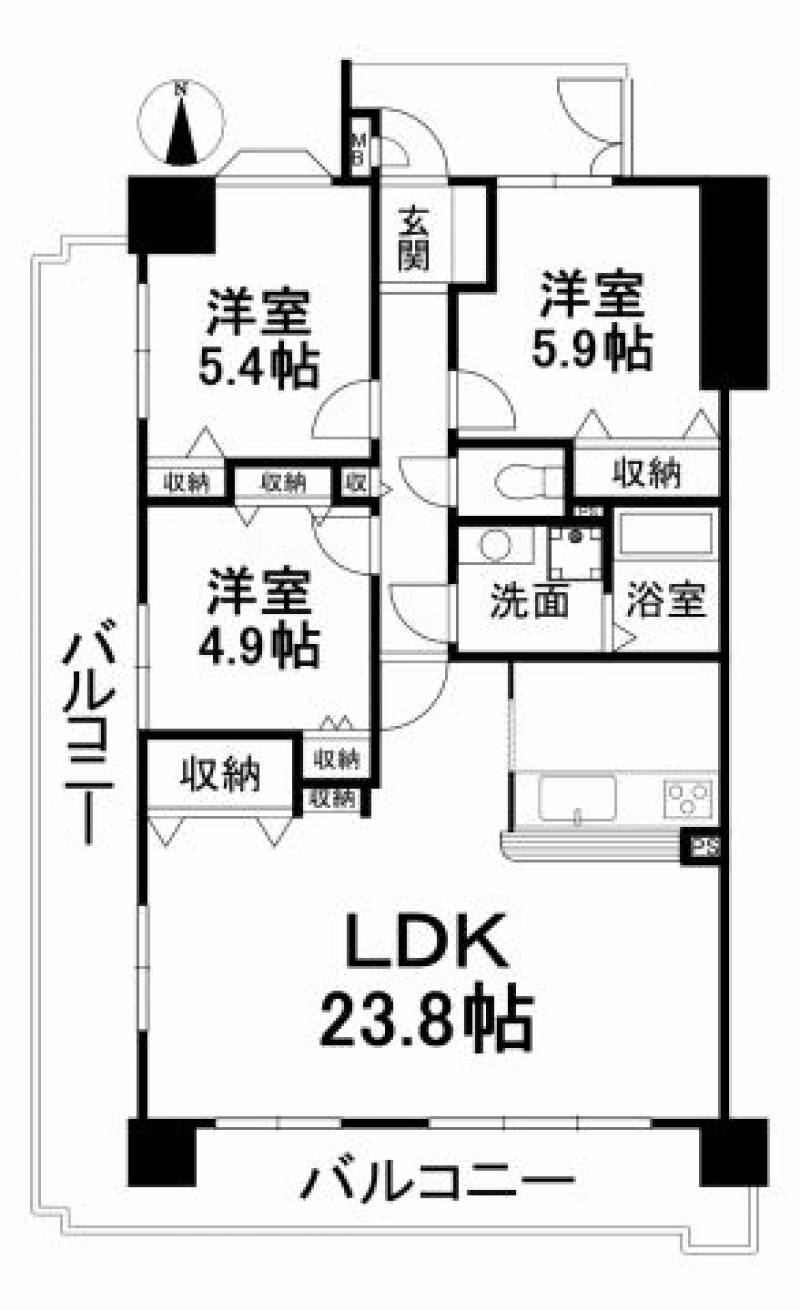 グランディア持田館 の間取り画像