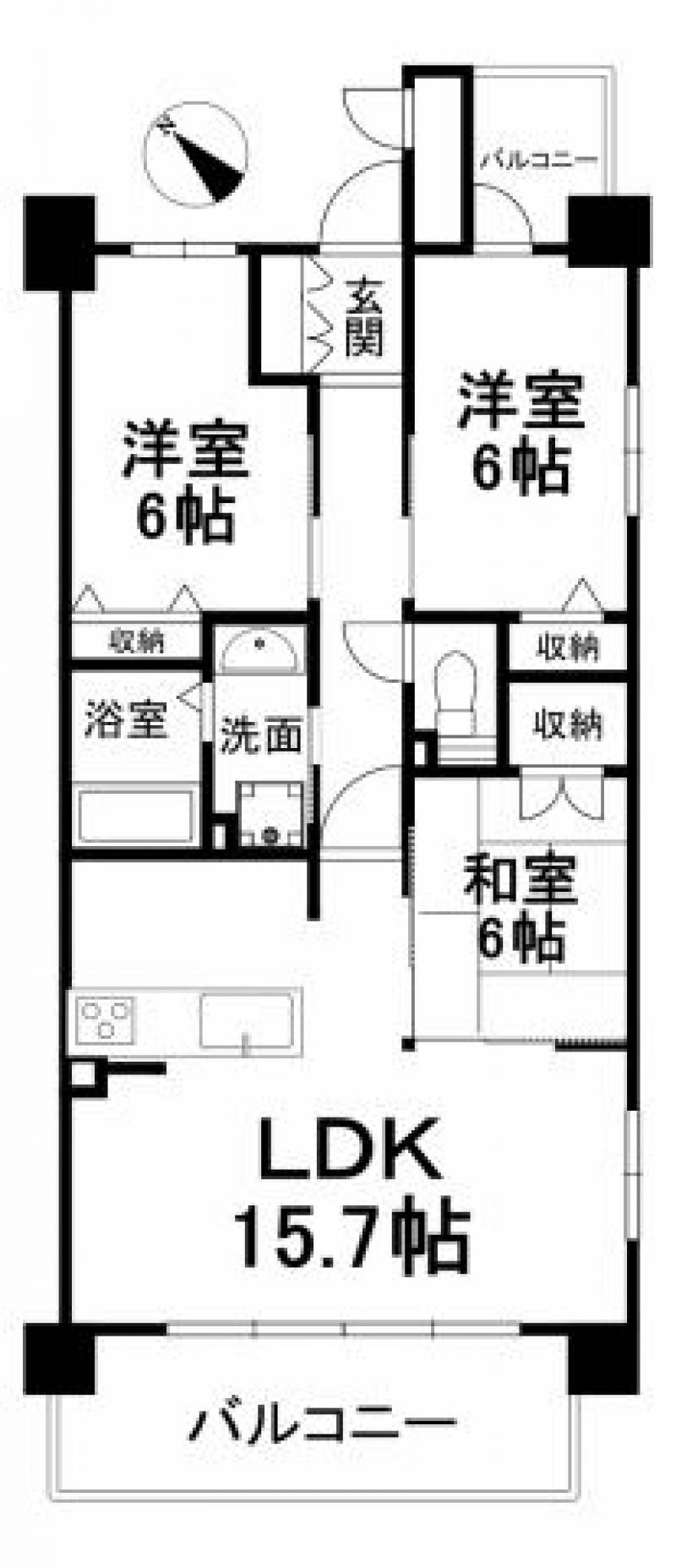 アルファライフ道後 の間取り画像