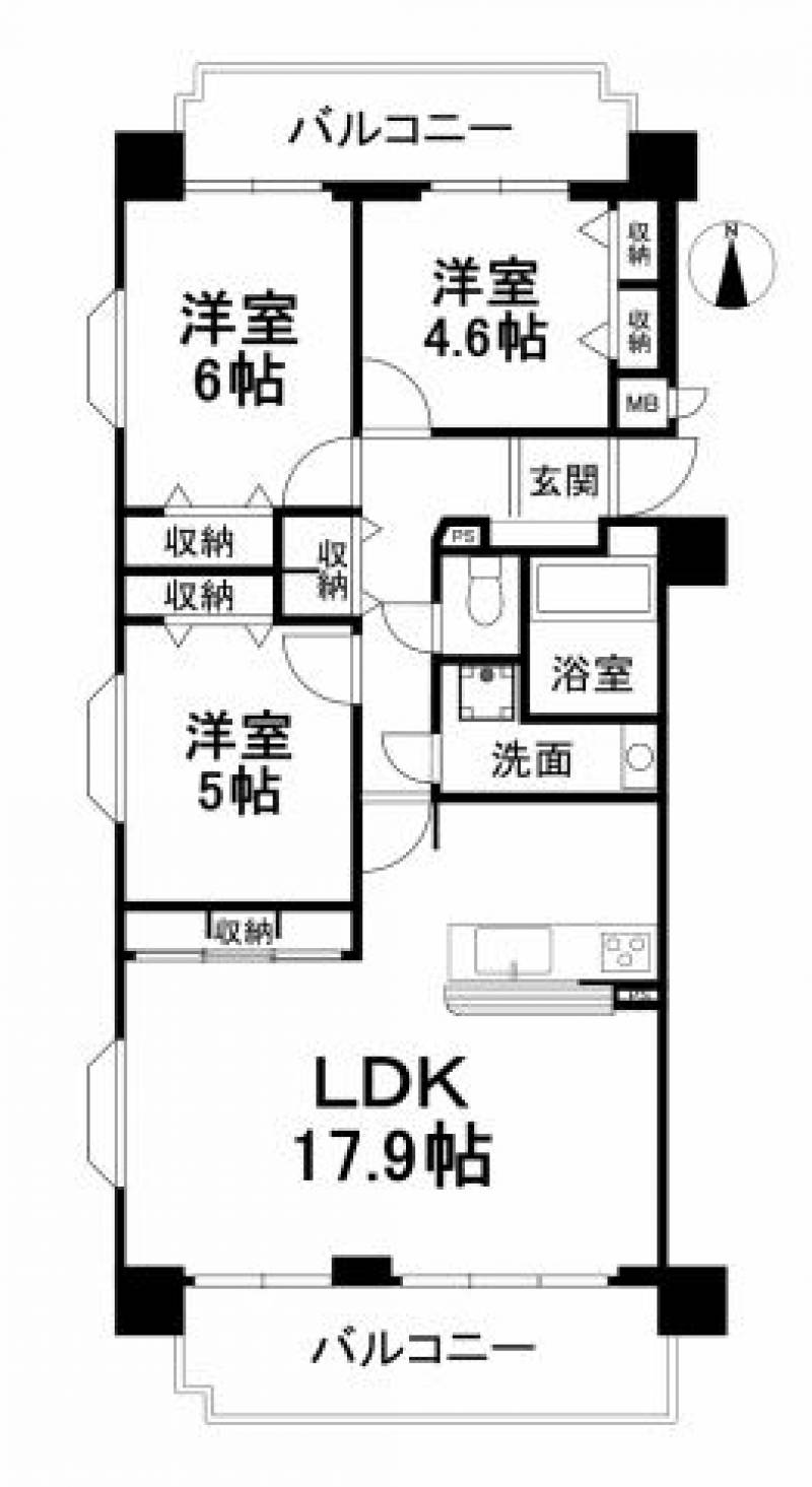 ダイアパレス道後公園 の間取り画像