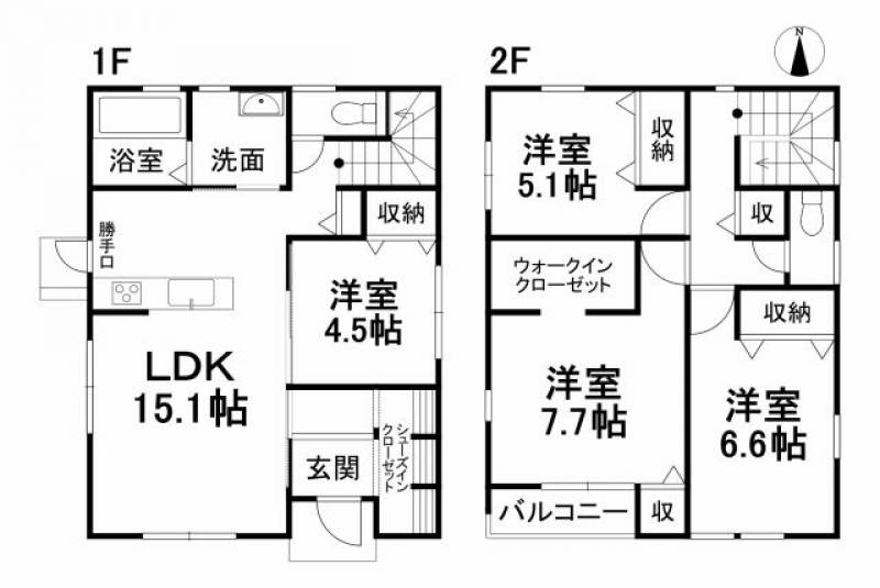 松山市保免中 一戸建 の間取り画像