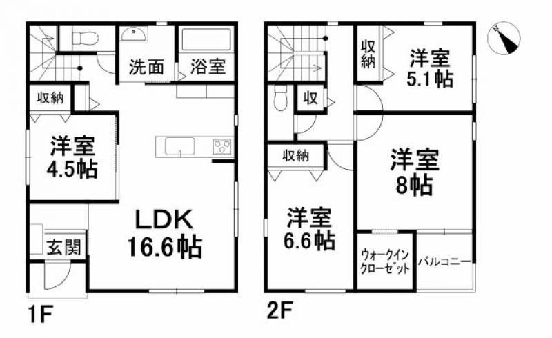 松山市堀江町 一戸建 の間取り画像