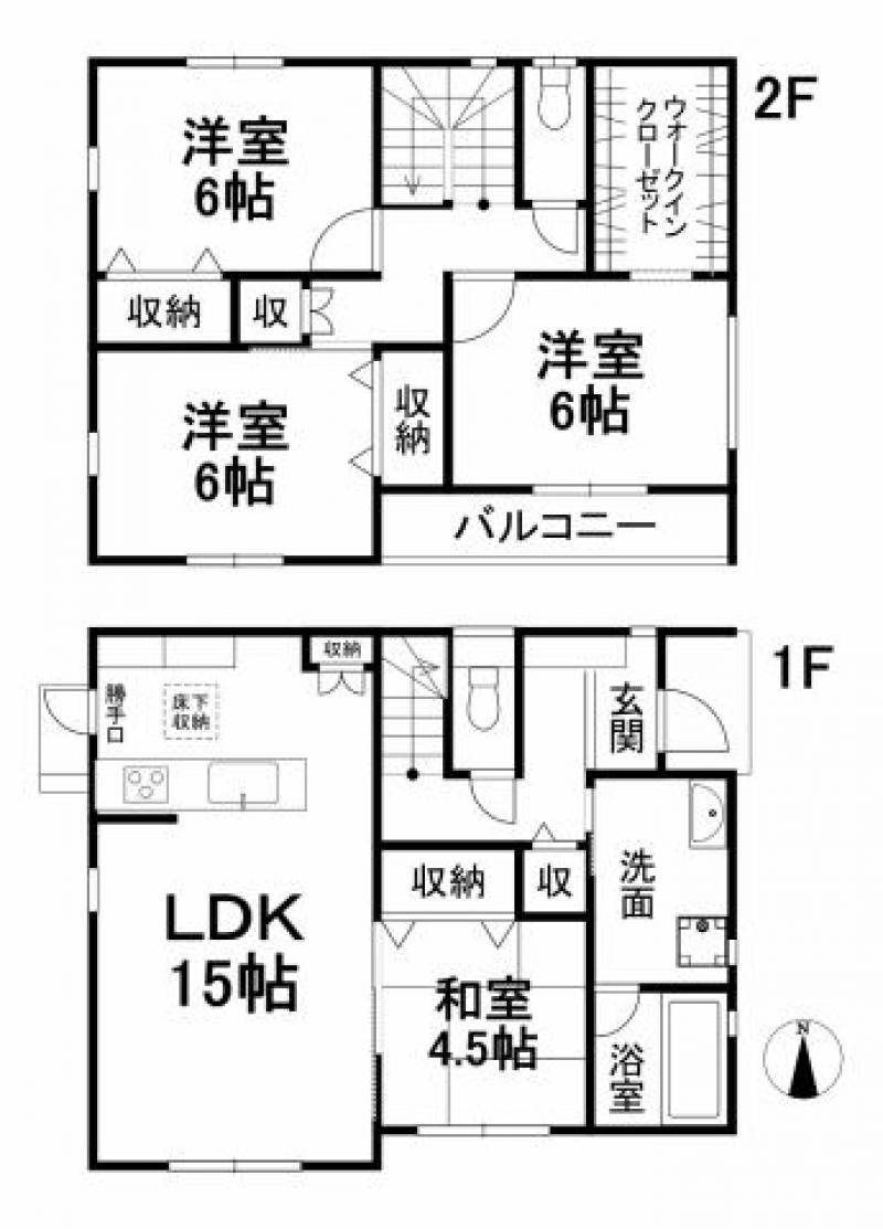 松山市南江戸 一戸建 の間取り画像