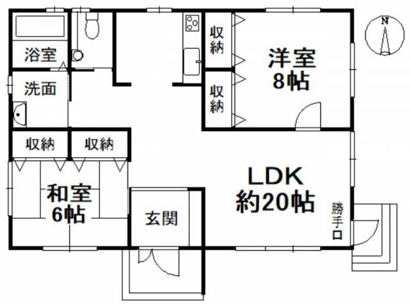 松山市東長戸 一戸建 の間取り画像