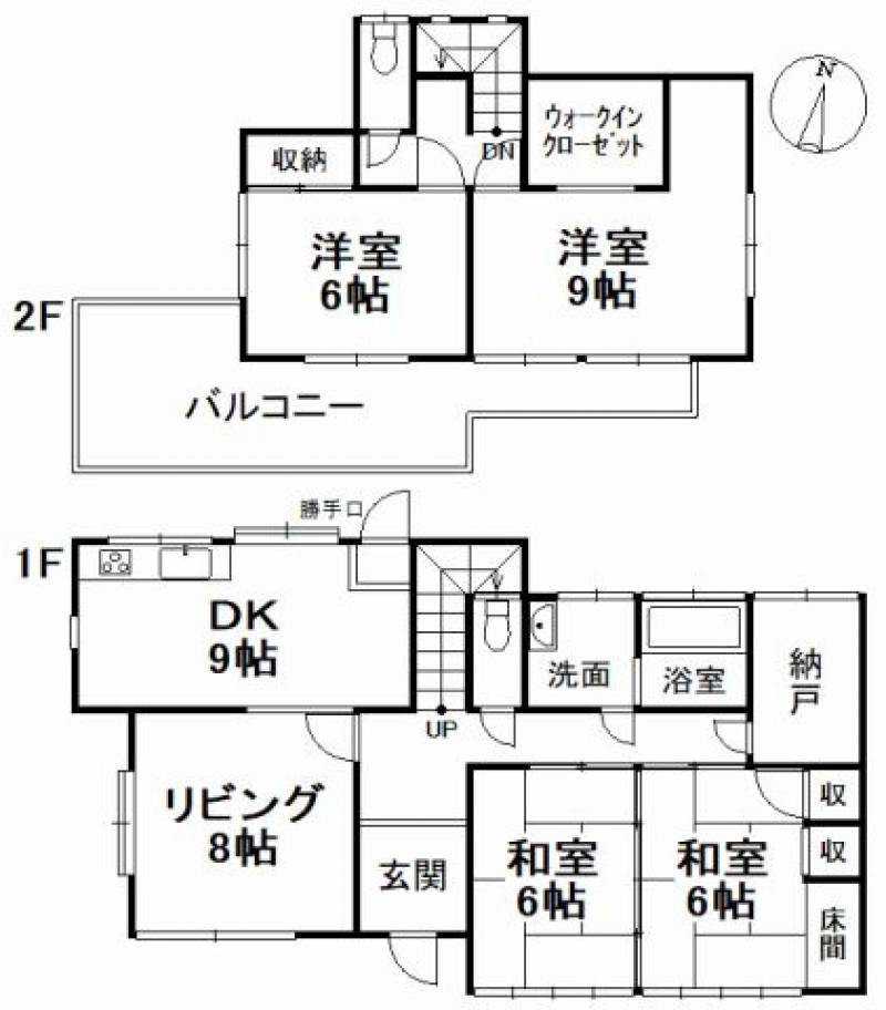 東温市西岡 一戸建 の間取り画像