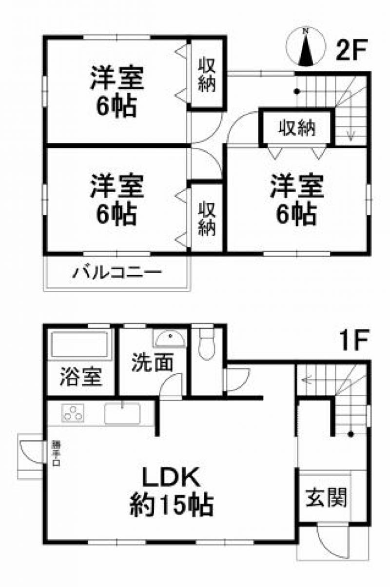 松山市南江戸 一戸建 の間取り画像