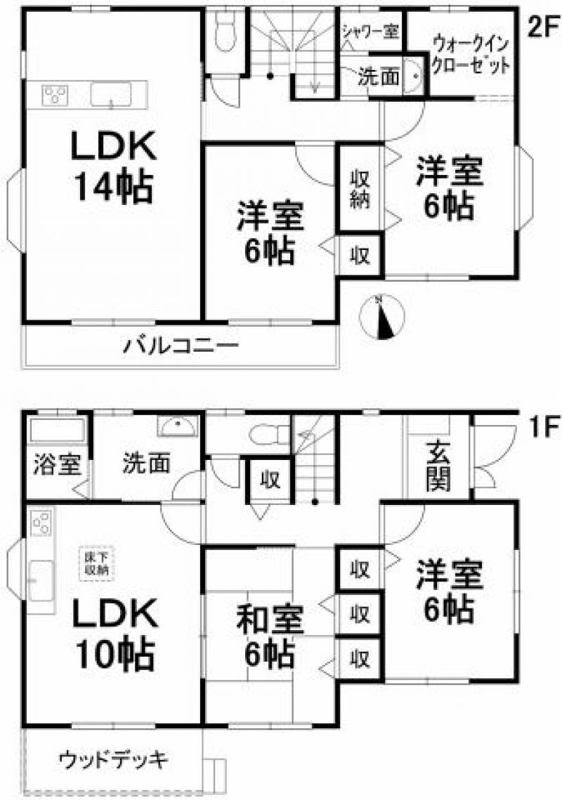 伊予郡砥部町高尾田 一戸建 の間取り画像