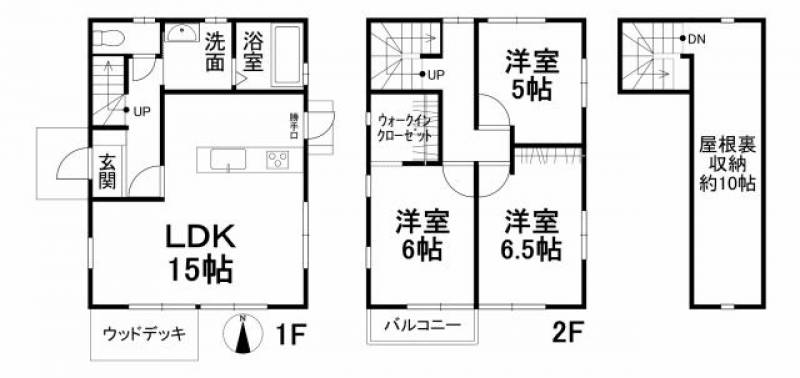 松山市久保田町 一戸建 の間取り画像