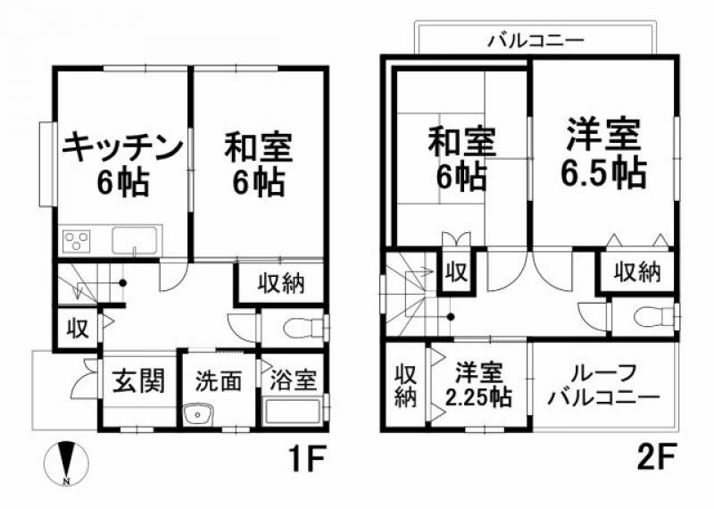 松山市南持田町 一戸建 の間取り画像