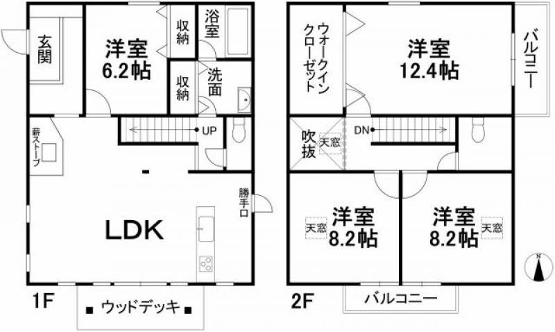 伊予郡松前町浜 一戸建 の間取り画像