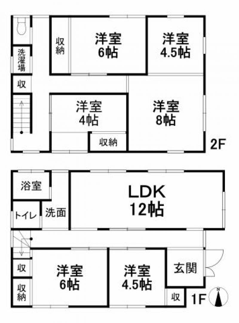 松山市余戸東 一戸建 の間取り画像