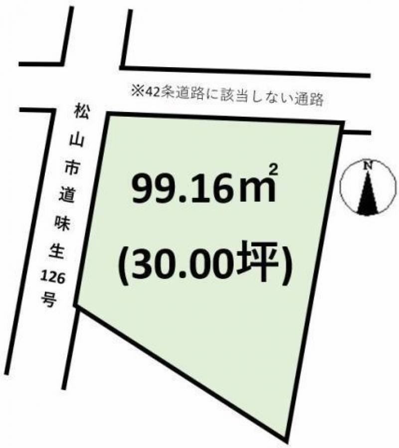 松山市山西町  の区画図