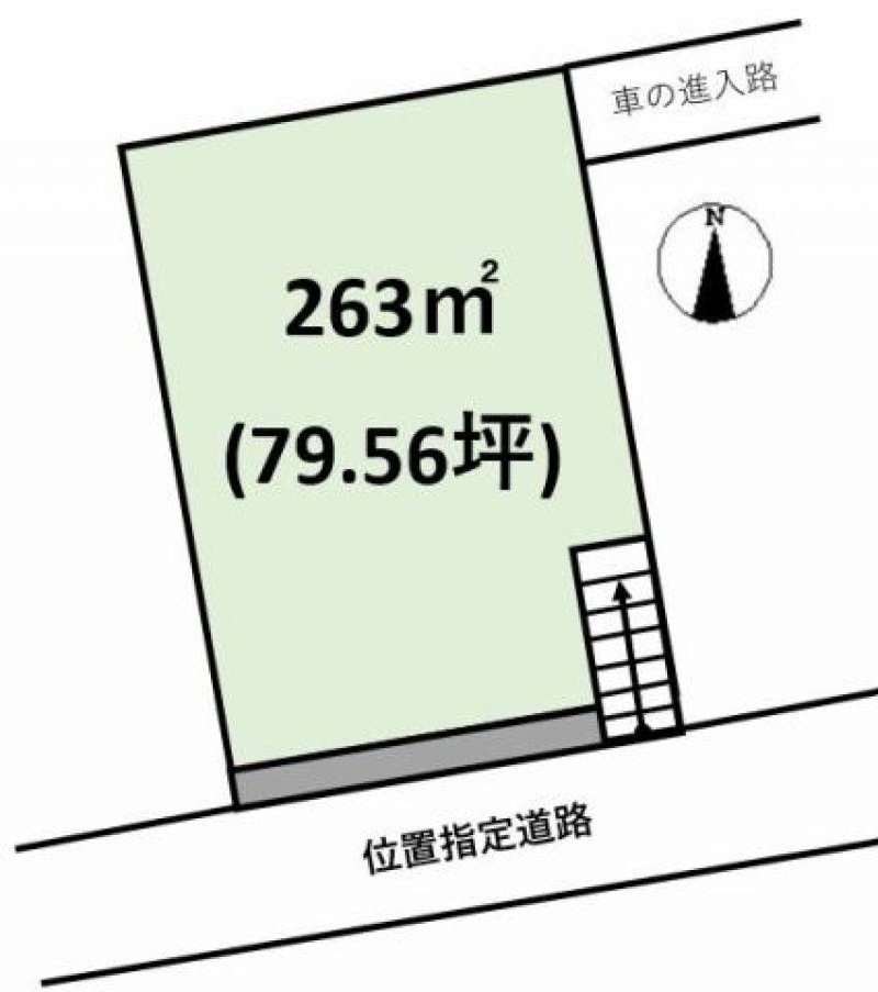 松山市祝谷東町  の区画図