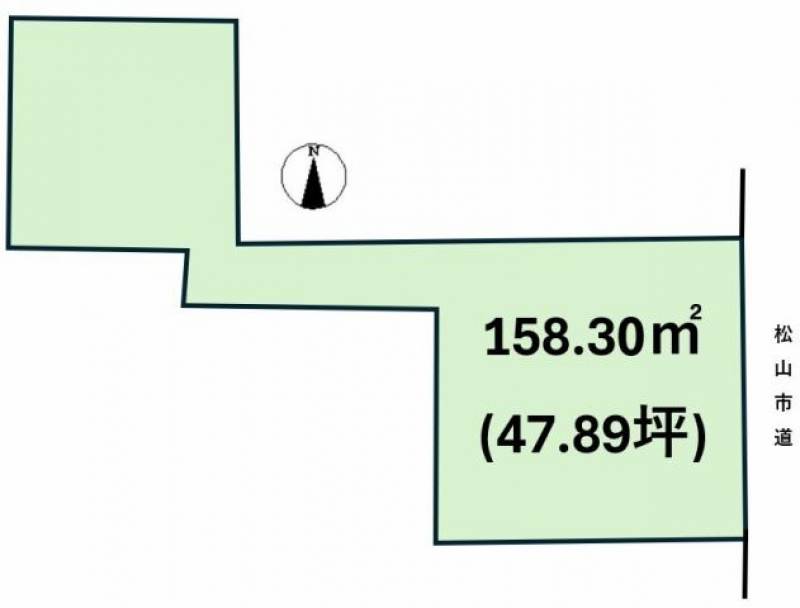 松山市木屋町  の区画図