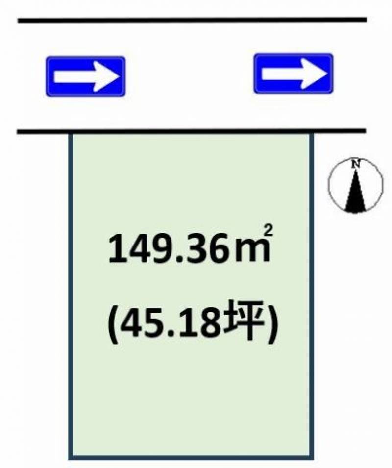 松山市鉄砲町  の区画図