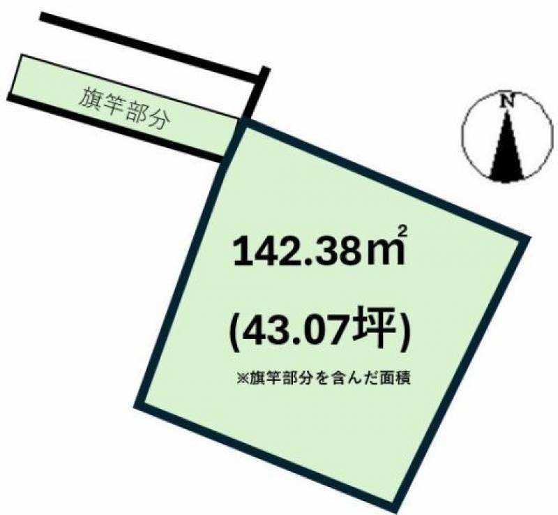 松山市西垣生町  の区画図