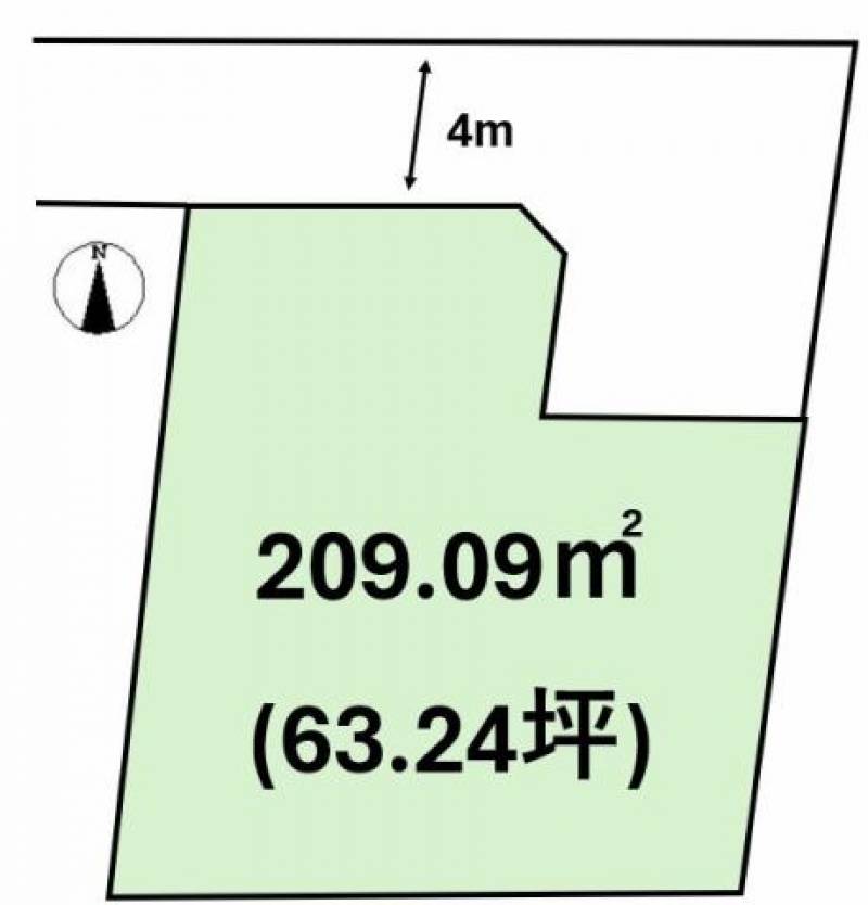 松山市谷町  の区画図